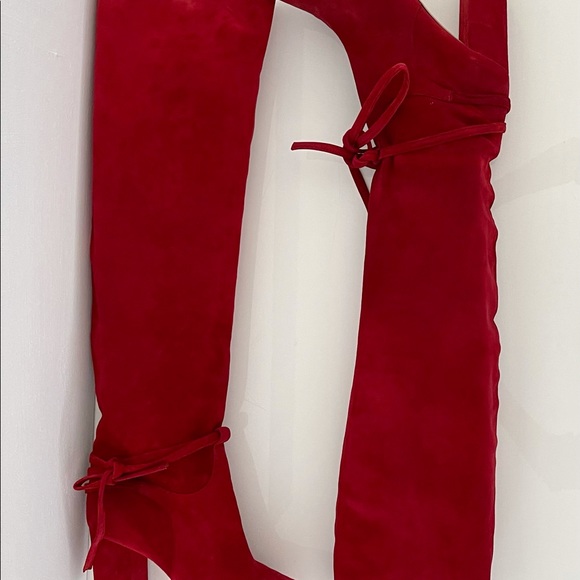 AQUAZZURA Over the knee suede boots Size39 - Picture 6 of 9
